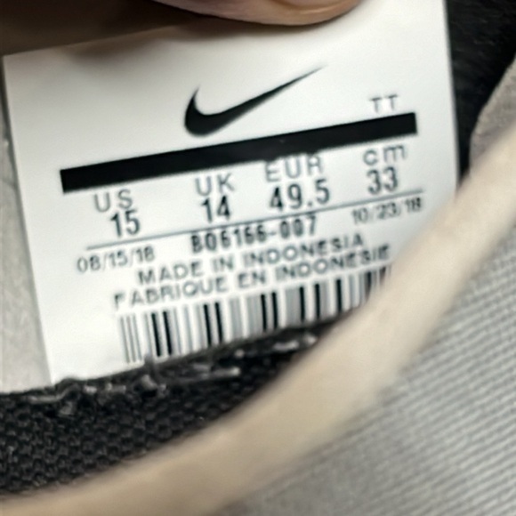 Nike‎ React Element 55 Size 15 Metallic Silver White Gray Black main image 3